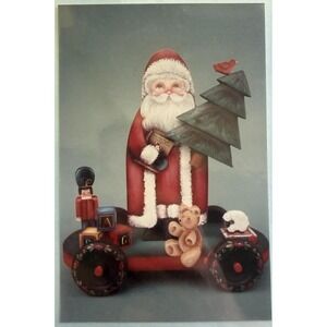 Tole Painting Pattern Packet:  by Rosemary West ~ SANTA PULL TOY